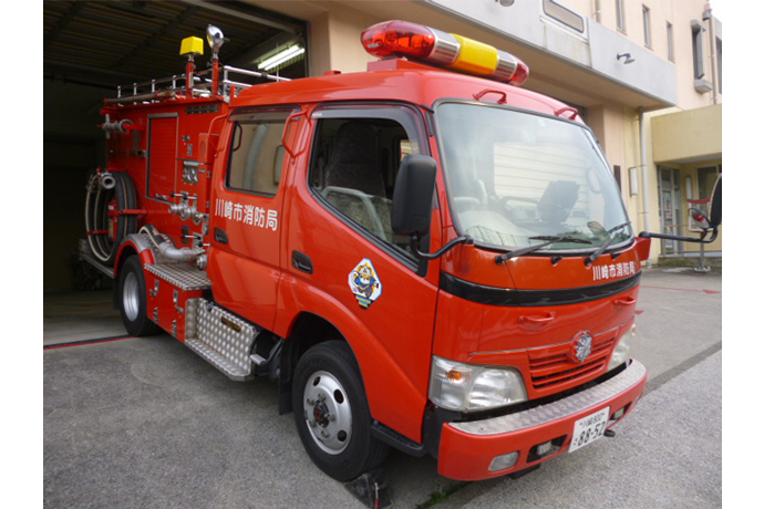 消防車の展示＆放水体験