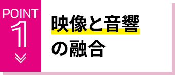POINT1 映像と音響の融合